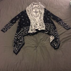 Divided H & M Reversible Patterned Cardigan